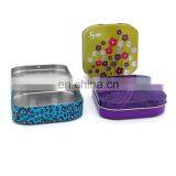 Custom Design Printed Sanitary Pad Metal Tin/small Tin Case for Candy With Hinged Lid thumbnail-2