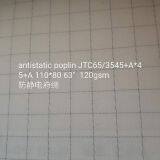 antistatic poplin fabric JTC/65/35 45+AX45+A 110X80 63”   120gsm grey fabric