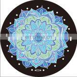 Good Quality Digital Printing Round Suede Natural Rubber Yoga Mat thumbnail-3
