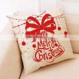 Marry Christmas Pattern Cushion Cover Happy New Year Pillow for Sofa Bed thumbnail-5