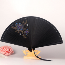 All Bamboo Folding Fan Japanese Style Bamboo Fan Ancient Style Manual Fan Small Women With You Small Dance Fan Customizable thumbnail-1