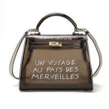 Tote Bags Luxury Handbags for Women Crossbody Handbags Women Hand Bags Purse and Hat Set Transparent New Fashion Pvc PU Girls thumbnail-1