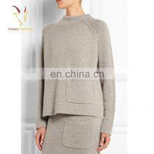 Womens Chunky Cashmere Big Oversized Sweater V Neck thumbnail-2