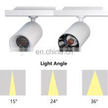 High Lumen Angle Adjustable Rotatable Color Changeable Rail Installed 30W LED COB Track Light thumbnail-4