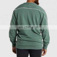 Pemium Heavy Vintage Crewneck Mens Acid Wash Sweatshirts Crew Neck Cotton Black French Terry Vintage thumbnail-3