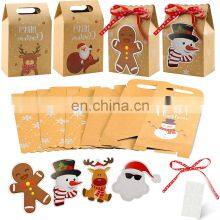 Specially Custom Logo Designed Kraft Paper Bags for Reusable Candy and Biscuit Sets Christmas Gift Boxes thumbnail-5