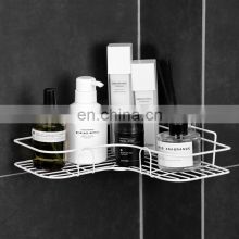 Shower Corner Shelf Shampoo Bathroom Shelf Wall-mounted Metal Kitchen Triangle Shelf