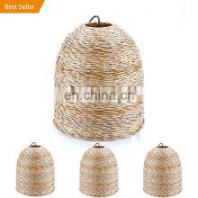 New Style Hand Woven Lamp Covers Natural Decorative Pendant Lamp Rattan Lampshade thumbnail-2