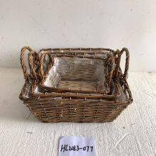 New Design Wicker basket Cheap Flower Pots Gardening Supplies thumbnail-1