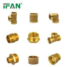 IFAN Factory Supply Water Tube Plumbing Fitting Copper Plug Brass Pipe Fittings Copper Female Thread Brass Fitting thumbnail-1
