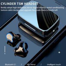 M9 TWS 5.1 BT Earphone Waterproof Wireless Earbuds With Mirror Digital Display Power LED Flashlight Function Headphones thumbnail-5