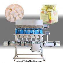 Automatic Nut Snack Food Grain Coffee Bean Oat Granule Particle Bottle Weighing Filling Machine