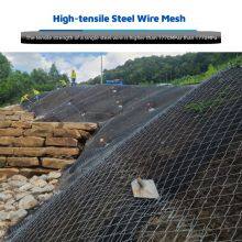 High Tensile Chain Link Woven Wire Mesh Roll Active Rhomboid Slope Protection Bending Factory Direct thumbnail-1