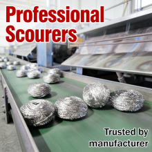 High Quality 4pcs Pack Custom Stainless Steel Scourer High-Density Steel Wool Ball for Kitchen Clean thumbnail-5