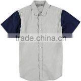 T Shirts Stripes Designs Contrast Sleeve Collared Mens Polo Shirt thumbnail-5