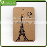 best selling kraft paper wine bottle brand hangtag for shirt