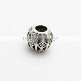 Factory Offer Big Hole Zinc Alloy Beads, DIY Anti-silver Big Hole Metal Beads for Bracelets and Necklace thumbnail-4