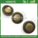 2015 New Arrival 25mm Fashion Antique Brass Metal Shank Button for Coats-M1666