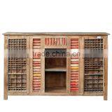 French Vintage Cabinet, Antique Style Heritage Design Rustic Wooden Cabinet, Reclaimed Wood Distressed Cabinet