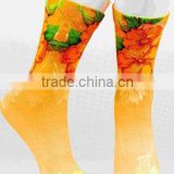 Sublimated compression socks kneel high socks ankle sock