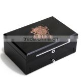 high gloss finished solid wooden jewellery storage box