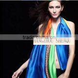 2016 Hangzhou Silk Spring Summer Cheap Digital Printing 100% Silk Satin Scarf thumbnail-2