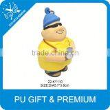 Newly Popular Eco-friednly 3D Custom Soft pu Keychain thumbnail-4