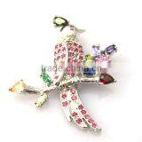Multi-color Zircon Magpie Brooches Rhinestone Brooch thumbnail-1