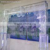 Metal Crystal Wedding Stage Backdrop Decoration for Crystal Wedding Decorations Wedding Mandap(WEDS-001) Quality Choice