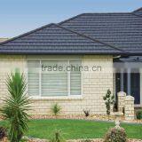 Red Color Metal Roof Tile Shingles Stone Coated Metal Roofing Tile Factory