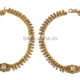 Indian Gold Plated Payal Anklet thumbnail-2