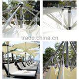Aluminum Pole Fabric White Beach Pool Side Party Inverted Reverse Umbrella thumbnail-6