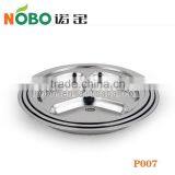 3 Compartments Round Stainless Steel Food Divider Plate thumbnail-2