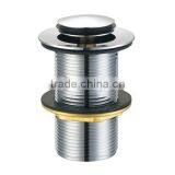 Pop up Basin Waste Drainer, 1-1/4" Size Without Overflow Hole, Chrome Finish thumbnail-1