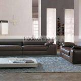 Luxury sectional italian wooden sofa sample set is sntique leather sofa 9063