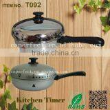 Made in China Kitchen Stainless Steel Frying Pan Timer thumbnail-1