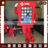 Best Price Outdoor Advertising Walking Lovely Mobile Phone Mascot Costume thumbnail-1