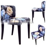 modern appearance low back iron leg dining chair