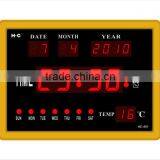 ABS Multi-function Led Desk Clock With Calendar, Alaram,temperature