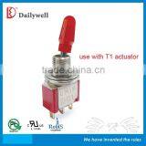 3P 4P SP DP GOLD PURE-TIN Miniature Toggle Switch thumbnail-3