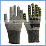 CE EN388 13g Seamless HPPE Knitted Mechanics Work Impact Gloves for Workers thumbnail-2