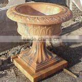 Planter Pot Garden Park Hotel Marble Hand Carved Sculpture From Vietnam thumbnail-2