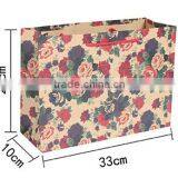 Flower Printing 230g Craft Paper Bag