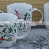 11OZ Lace Knitting With Flowers Full Decal Print Coffee Cups, Shiny Surface New Bone China Mug, KL5004-10286 thumbnail-4