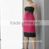 Newest Formal Strapless Stomacher Design Knee-length Cocktail Dress AIE-021 thumbnail-1