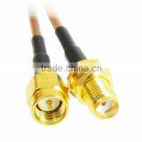 SMA Male to SMA Female Nut Bulkhead Crimp RG316 Coax Pigtail Cable