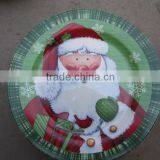 Ceramic Flat Plate White Porcelain Dinner Plate for Christmas thumbnail-1