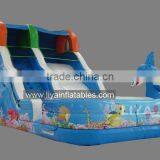Promotional Giant Inflatable Water Slide,10m Length Water Slide With Pool thumbnail-5