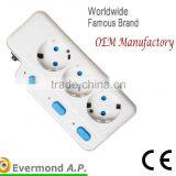 3-6 Ways 16A 220V-250V European Type Socket Outlet With USB thumbnail-5