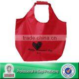 Customized Cheap Polyester Folding Custom Reusable Shopping Bag Tote Bag thumbnail-1